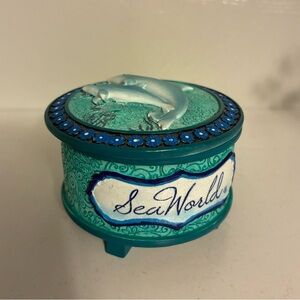 Seaworld Dolphin Trinket Box